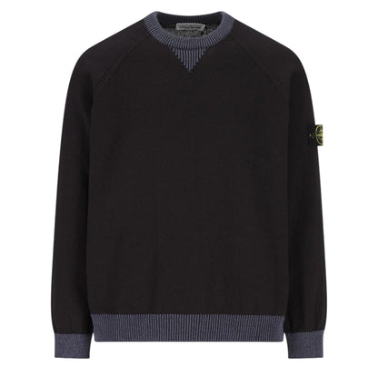 Stone Island Raw Hand Organic Navy Sweatshirt