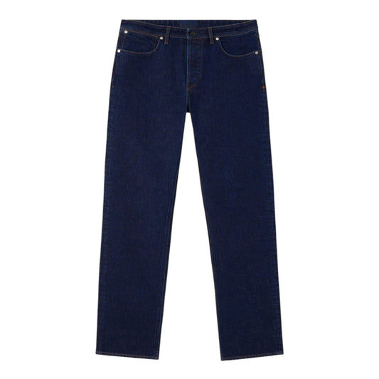 Stone Island Indigo Denim-Rinsed Navy Blue Regular Jeans
