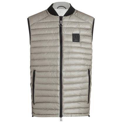 Belstaff Airframe Beige Shiny Gilet Down Filled Jacket - Style Centre Wholesale