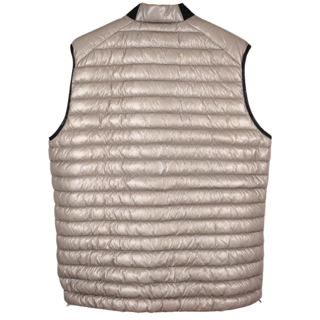 Belstaff Airframe Beige Shiny Gilet Down Filled Jacket - Style Centre Wholesale