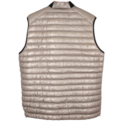 Belstaff Airframe Beige Shiny Gilet Down Filled Jacket - Style Centre Wholesale