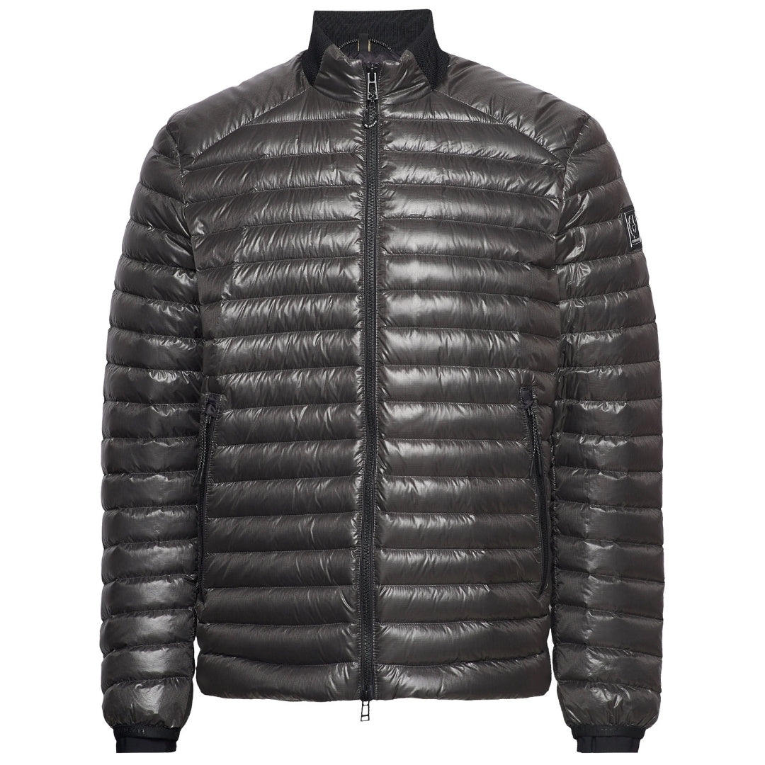 Belstaff Airframe Black Shiny Down Filled Jacket - Style Centre Wholesale