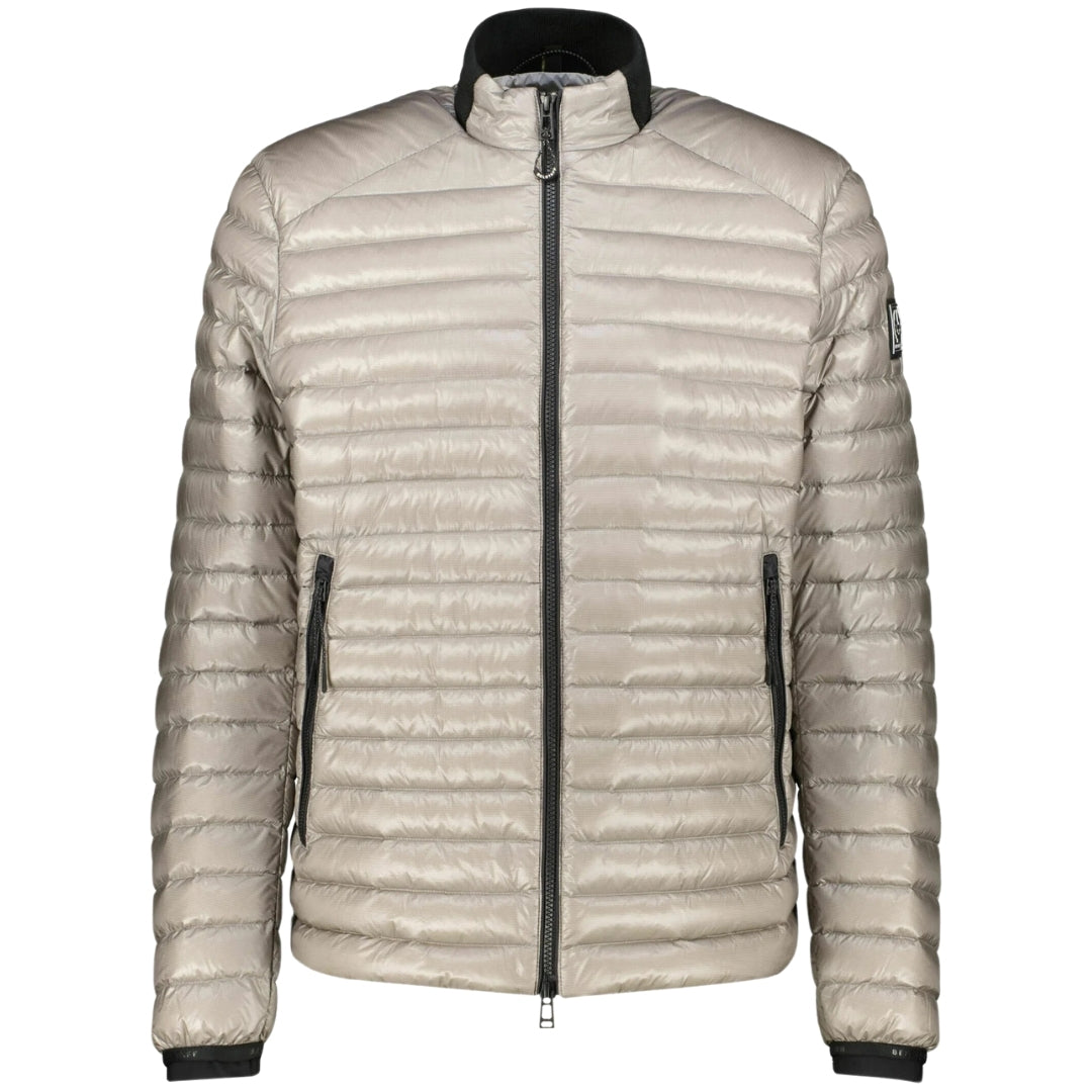 Belstaff Airframe Beige Shiny Down Filled Jacket - Style Centre Wholesale
