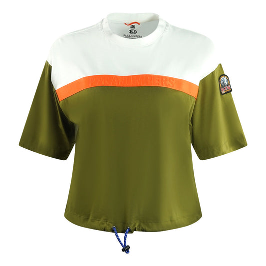 Parajumpers Anorak Green Cropped T-Shirt