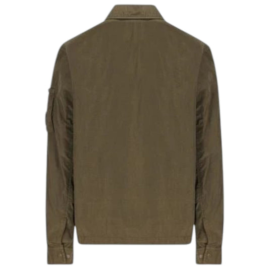 C.P. Company, Chrome-R Full Zip Dark Green Overshirt