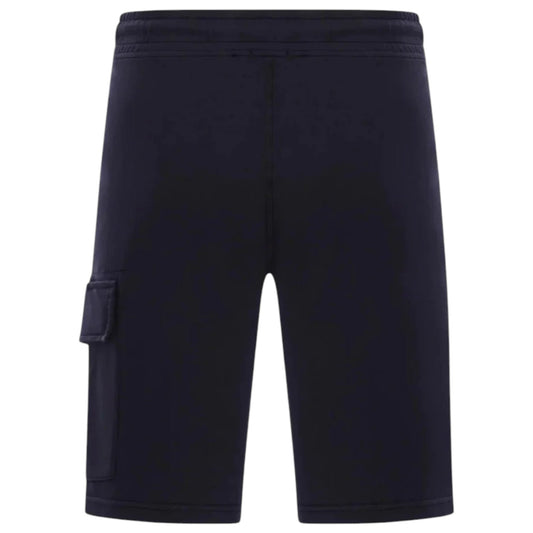 C.P. Company, Light Fleece Logo Pocket Black Shorts
