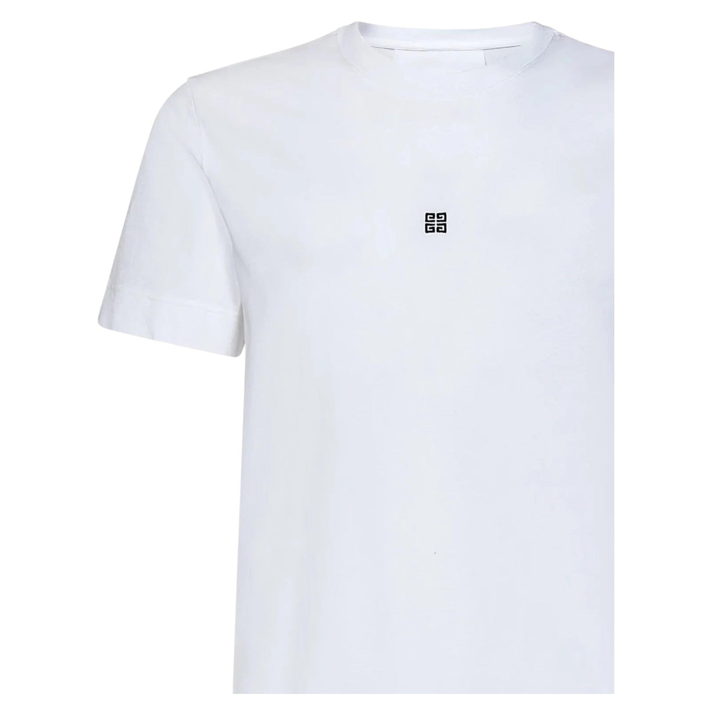GIVENCHY, 4G Logo-Embroidered White Cotton T-Shirt