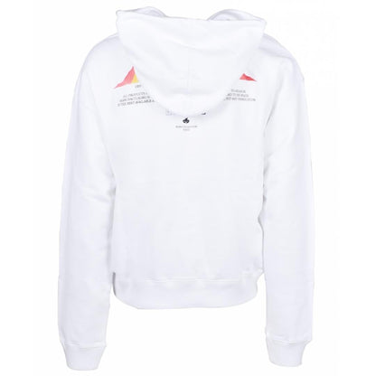 Off-White Graffiti Paint Logo White Hoodie