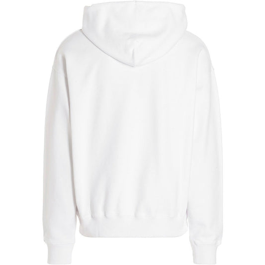 Off-White Spray Helvetica Skate Fit White Hoodie