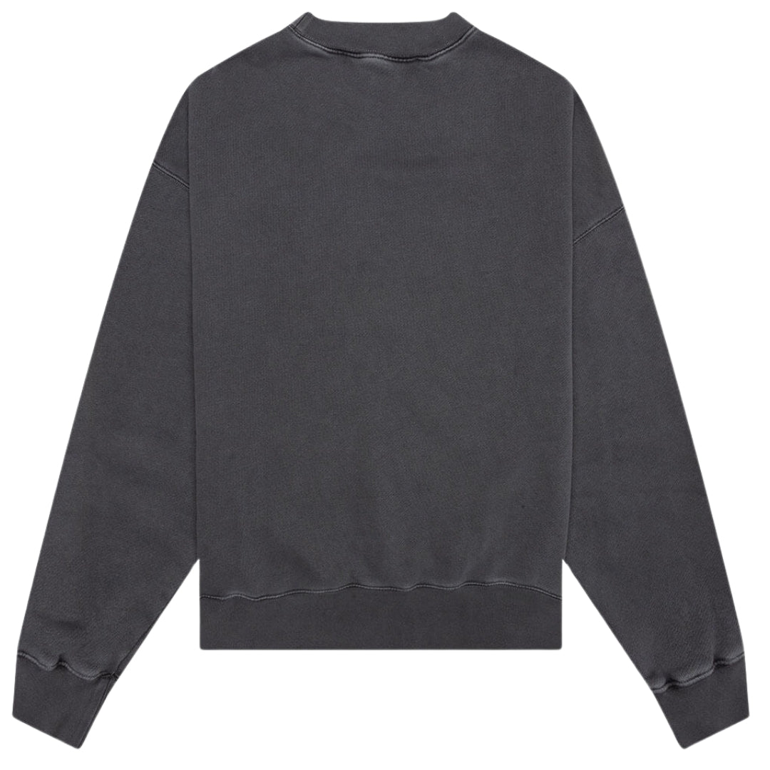 Palm Angels Gd Curved Logo Washed Black Sweater - Style Centre Wholesale