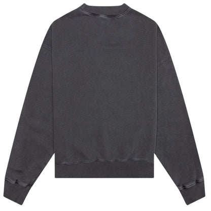 Palm Angels Gd Curved Logo Washed Black Sweater - Style Centre Wholesale
