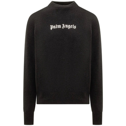Palm Angels Classic Logo Black Knitted Jumper
