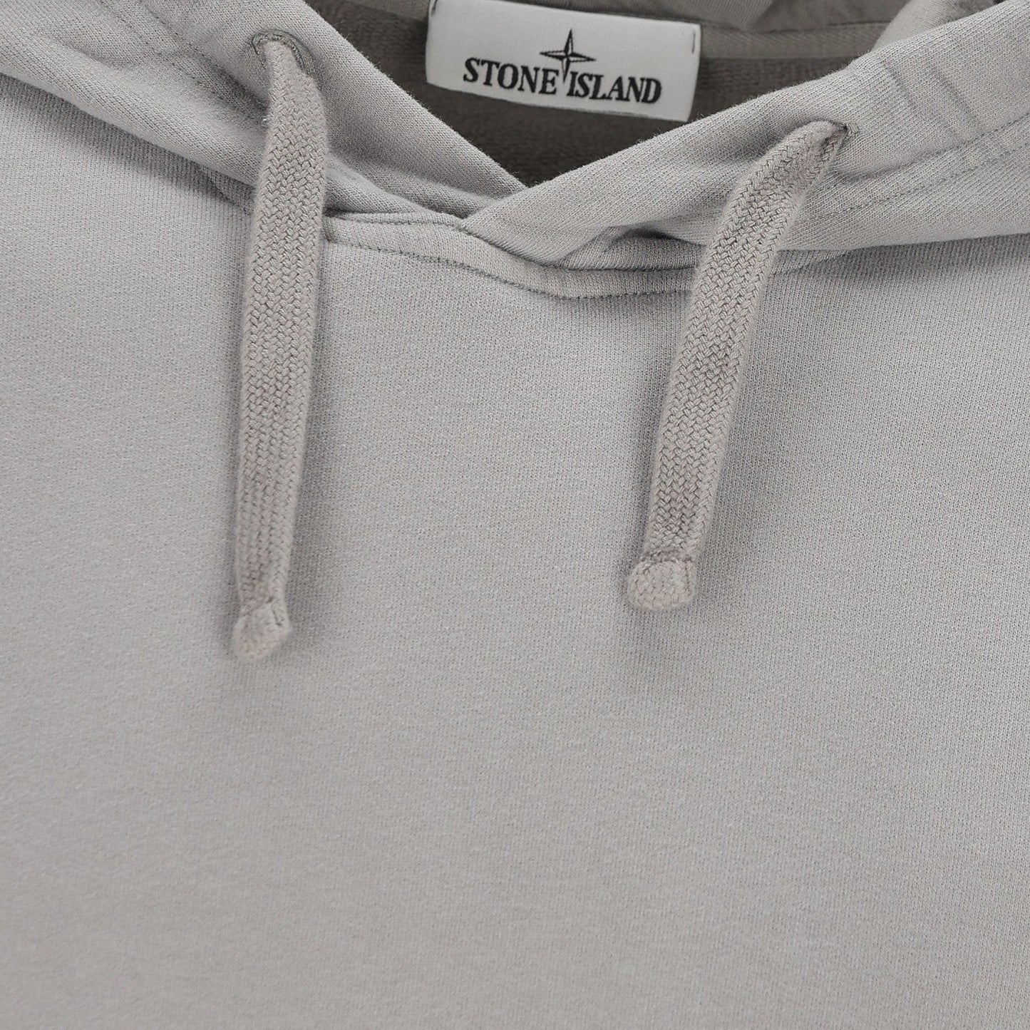 Stone Island, Cement Grey Hoodie Organic Cotton - True Labels