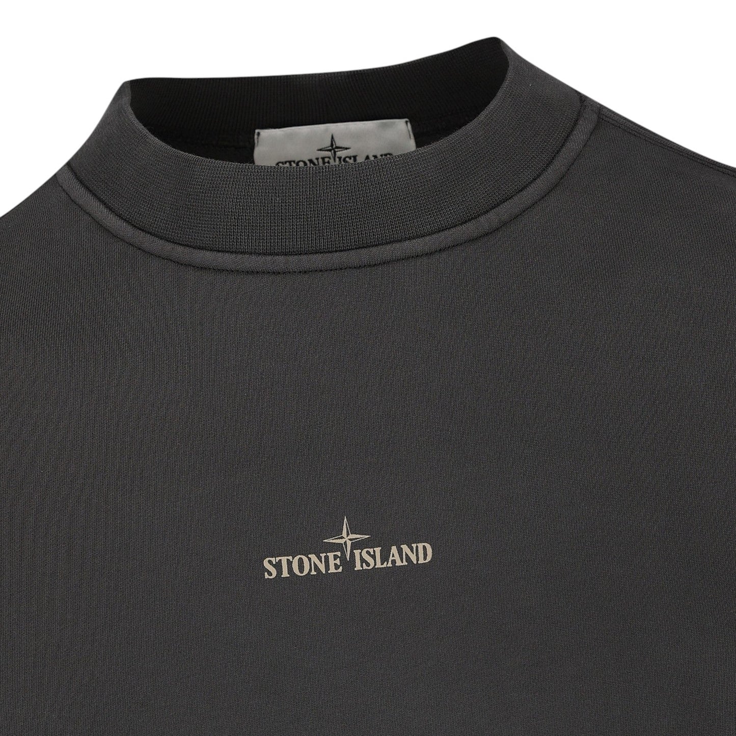 Stone Island, Lead Grey Oversized Sweatshirt - True Labels