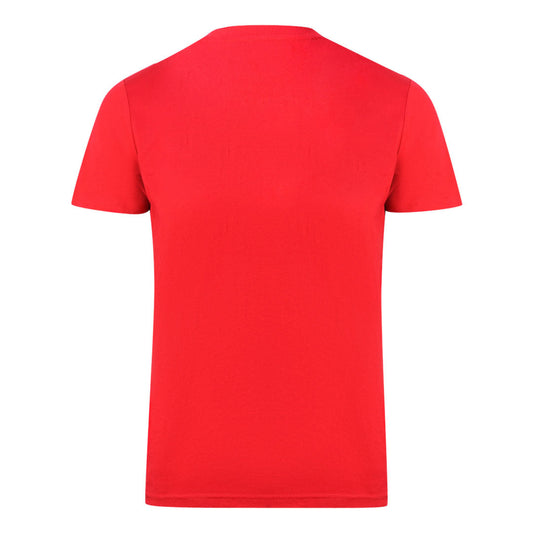 Aquascutum London Brand Logo Red T-Shirt T00323 - Style Centre Wholesale