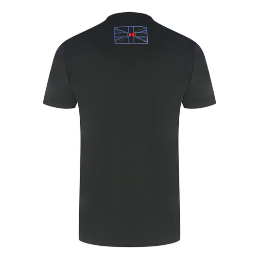 Aquascutum Script Logo Black T Shirt - Style Centre Wholesale