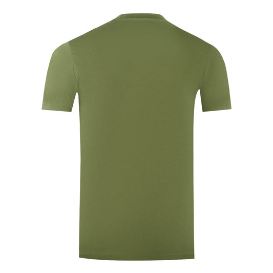 Aquascutum London Aldis Brand Logo On Chest Army Green T Shirt - Style Centre Wholesale